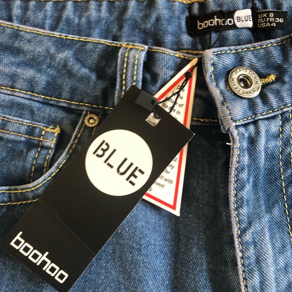 NWT Boohoo Boyfriend Jeans - Picture 3 of 5